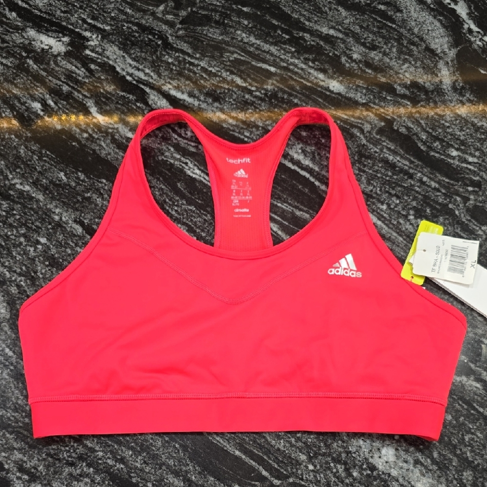 Adidas Women's Vibrant Pink Sports Bra